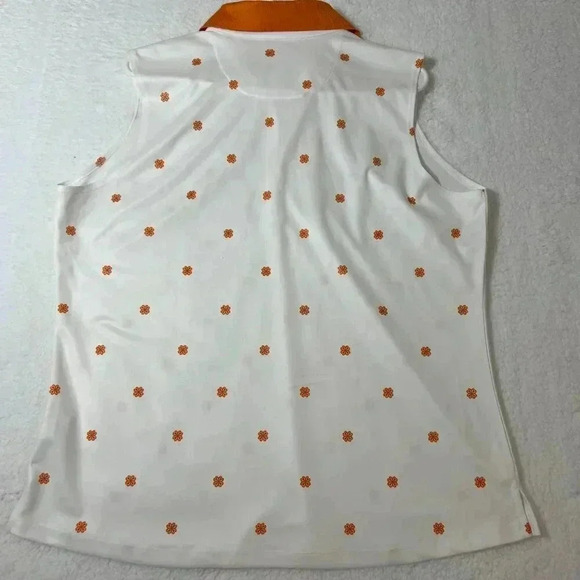 Lady Hagan golf polo medallion print XL Wrinkle free fabric with SPF Athleisure - Picture 4 of 8